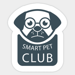 Smart Pet Club Dog Art Print Sticker